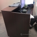 Espresso Straight Office Reception Desk w/ Transaction Counter